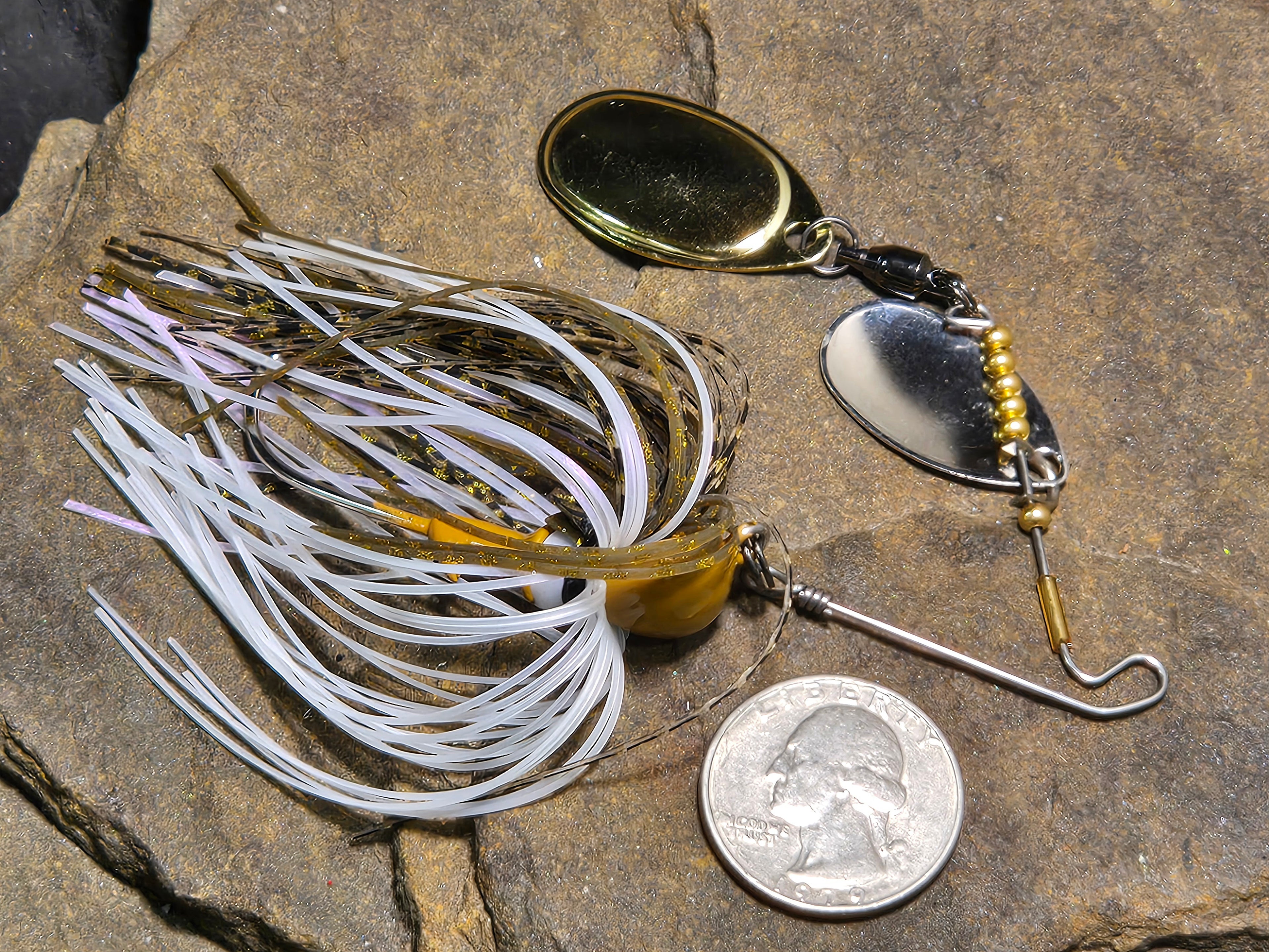 Micro Spin Short Arm 1/4oz Mimic Gold