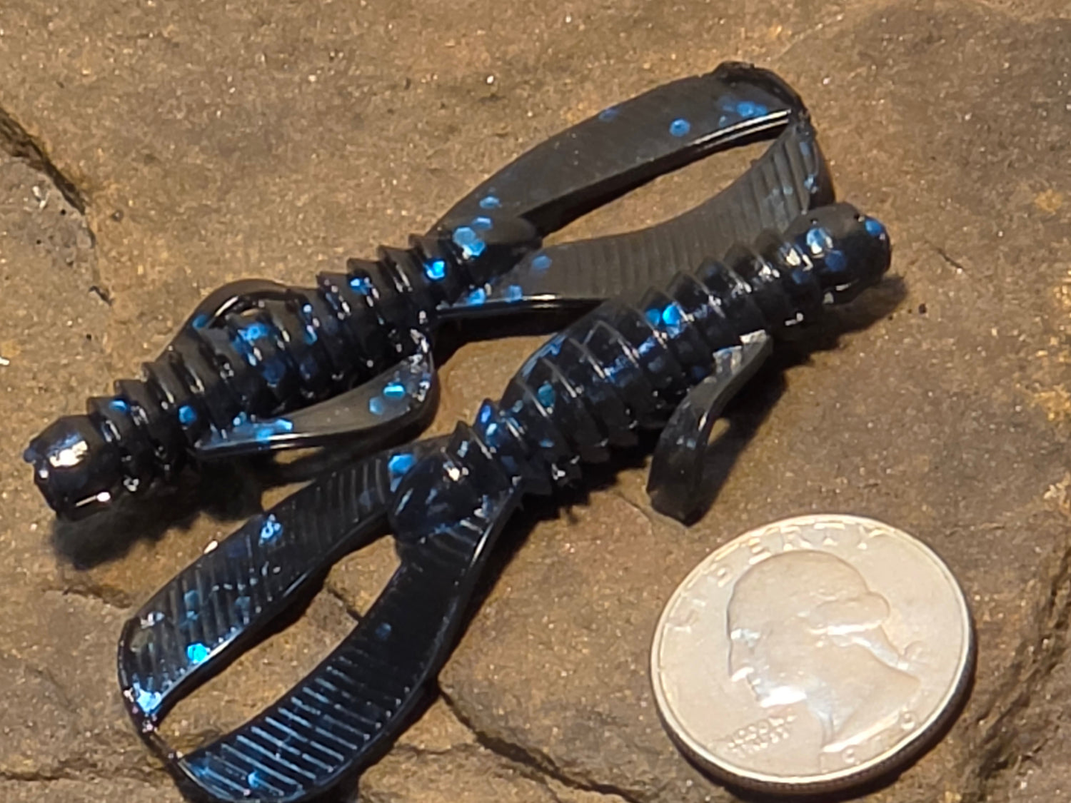 Enticer Craw 2.5" Black Blue Flk