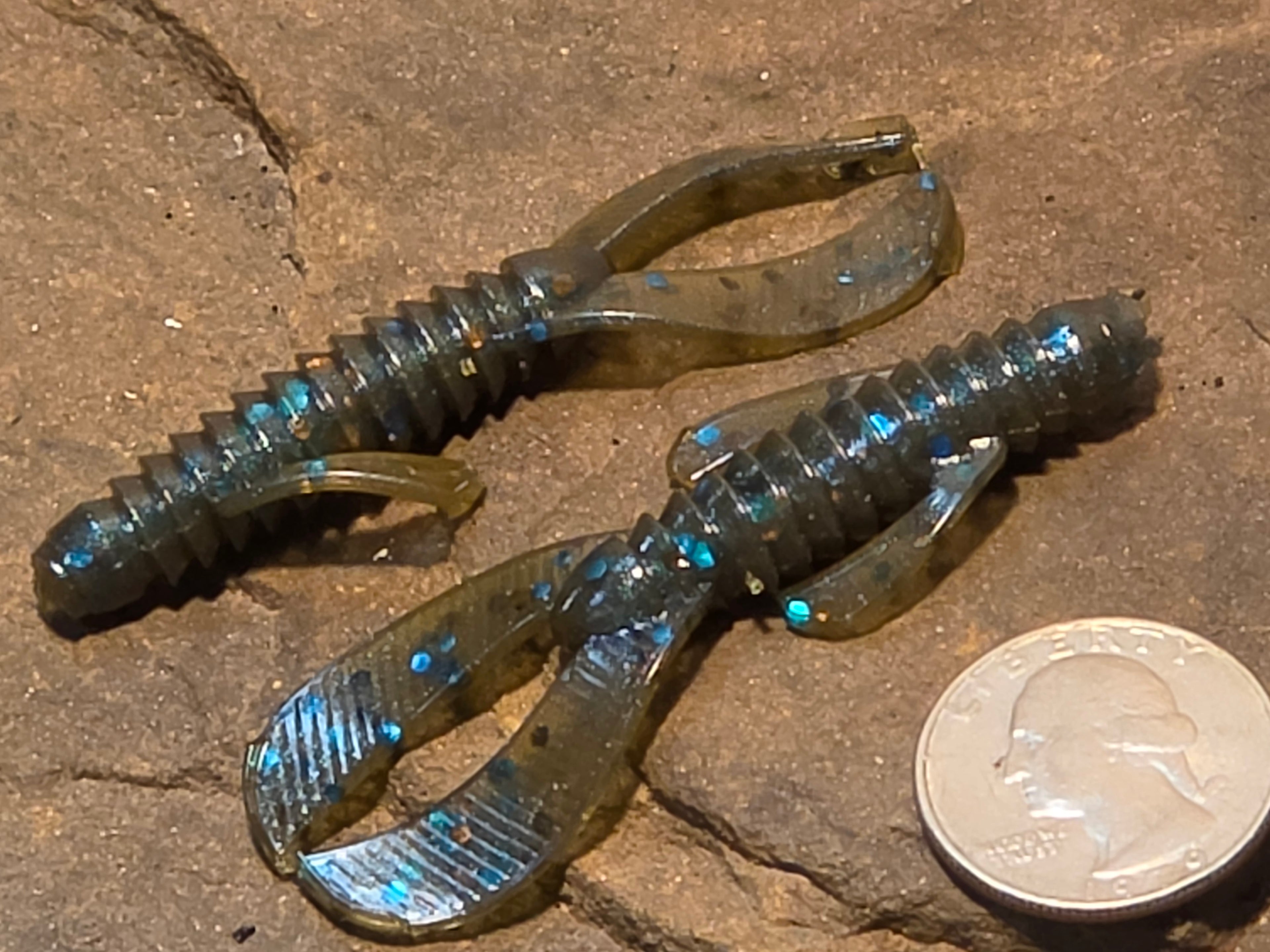 Enticer Craw 2.5" Blue Craw 0041BH