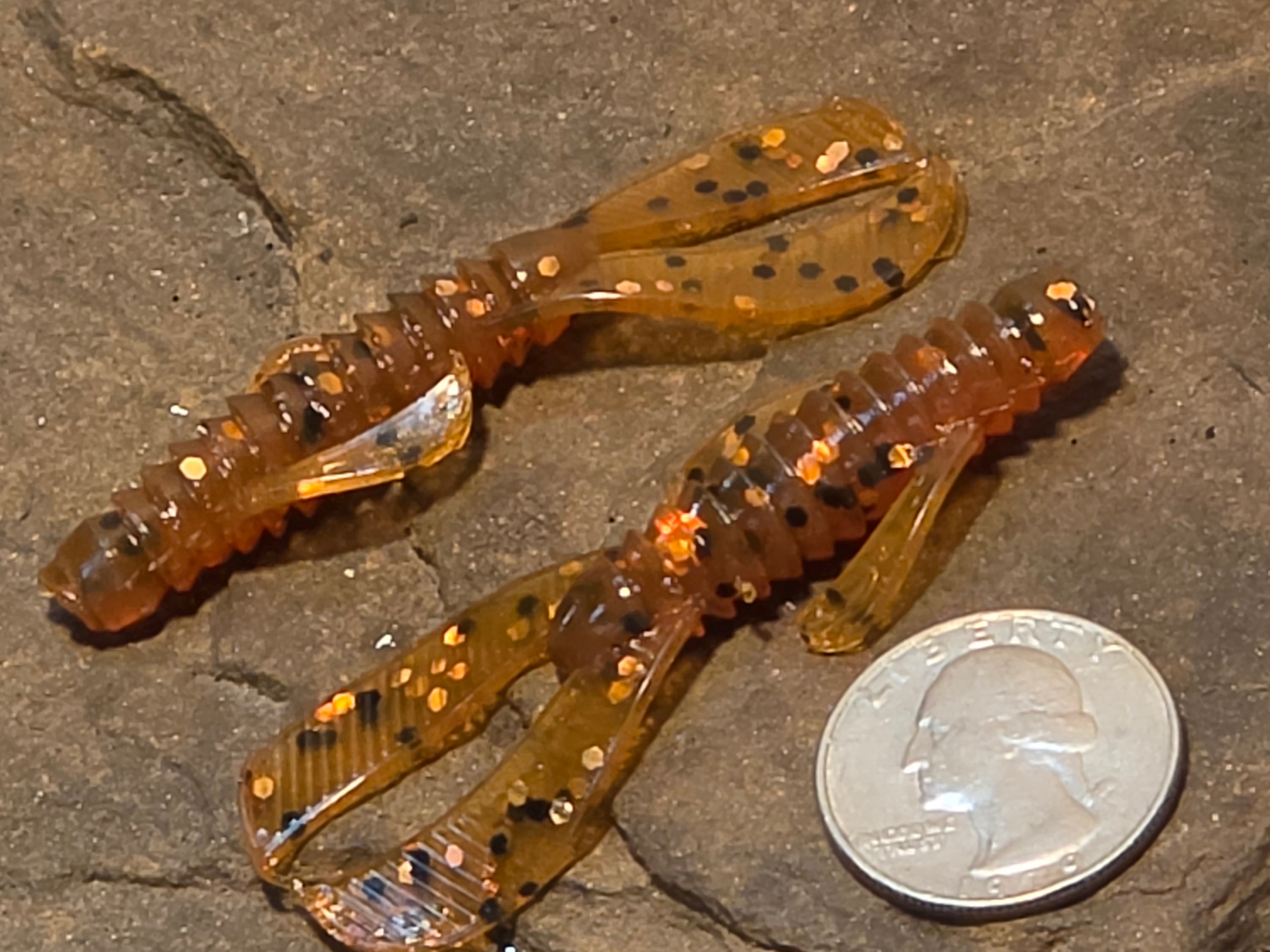 Enticer Craw 2.5" Used Motor Oil 043