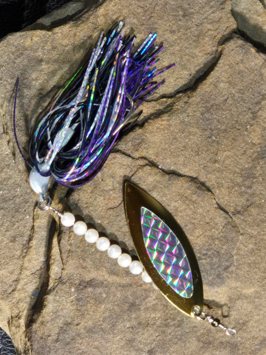 River Runner Purple Shad hologram 3/8oz