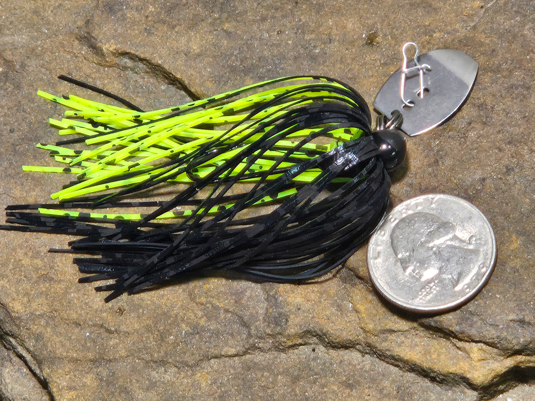 Mimic Micro Pup 1/8oz Black/ Chartreuse