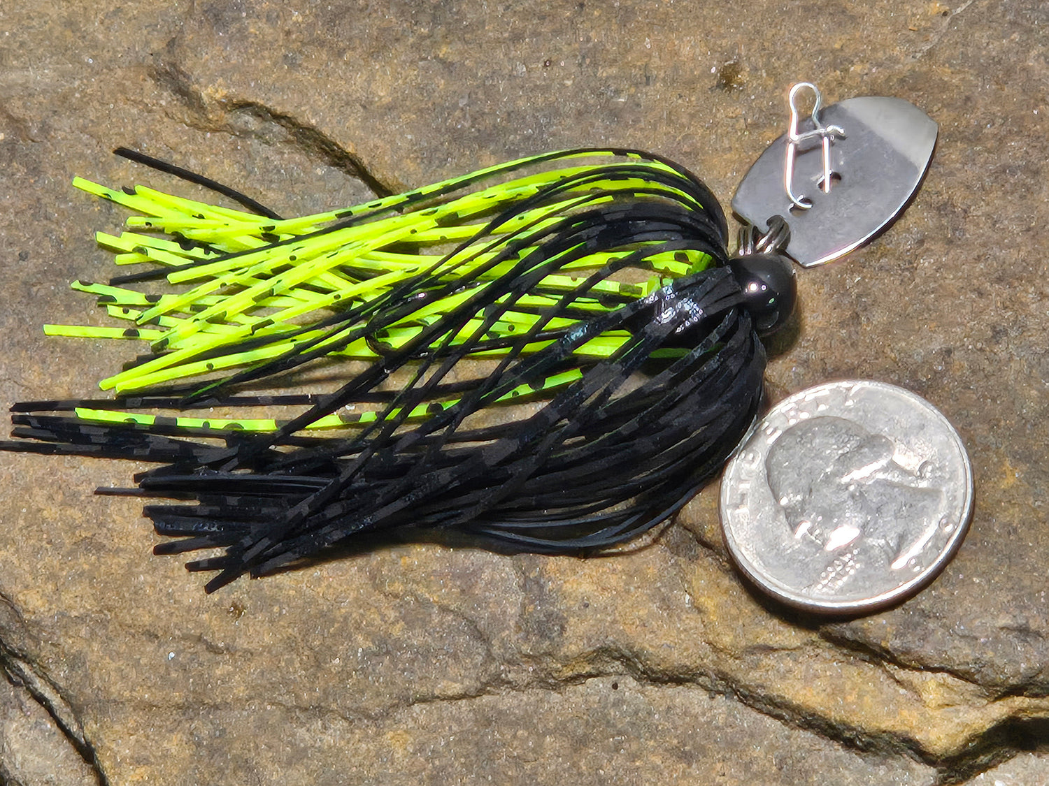 Mimic Micro Pup 1/8oz Black/ Chartreuse