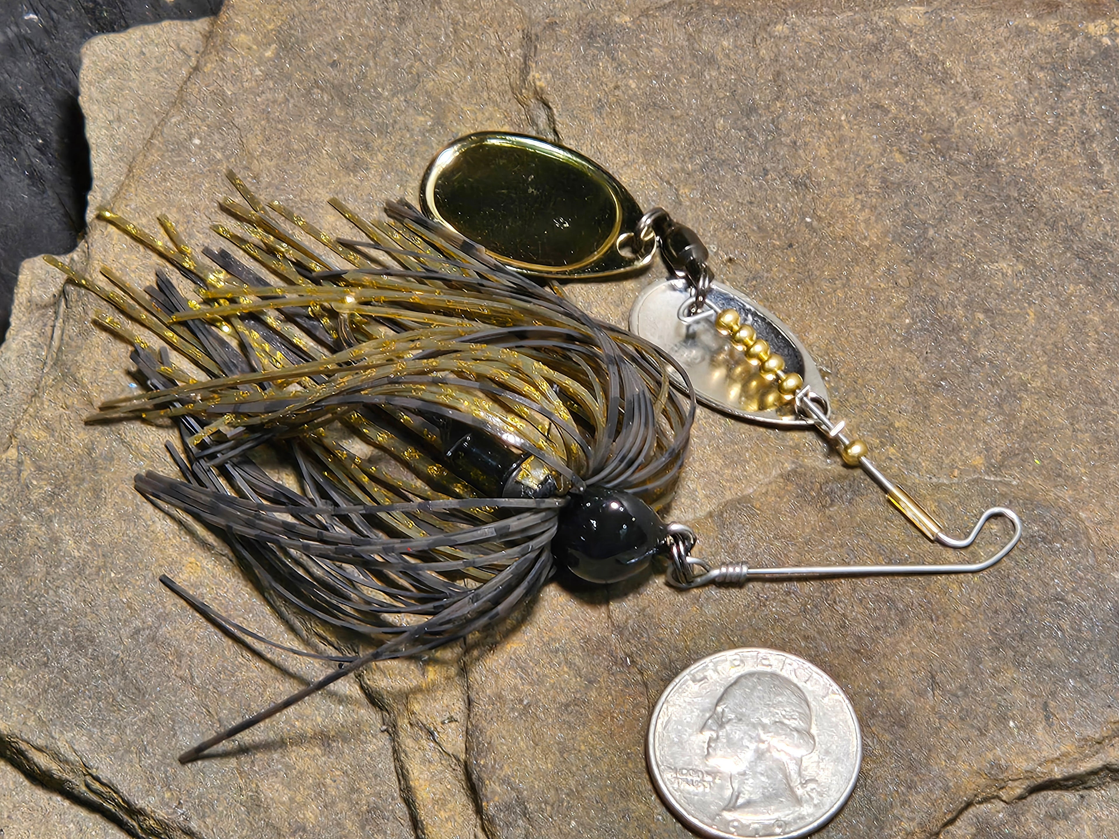 Micro Spin Short Arm 1/4oz Golden Craw