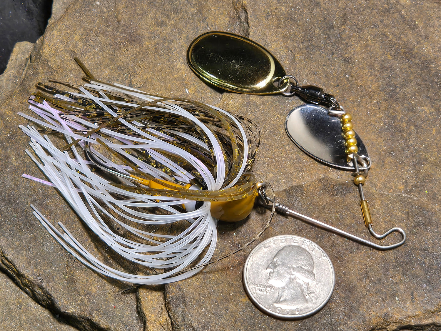 Micro Spin Short Arm 1/4oz Mimic Gold