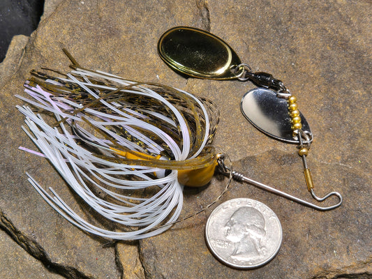 Micro Spin Short Arm 1/4oz Mimic Gold