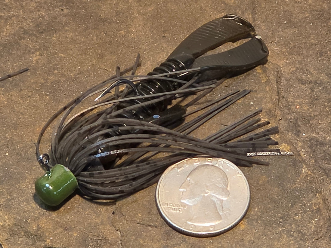 Bass Candy Jigs 1/8oz Green Pumpkin